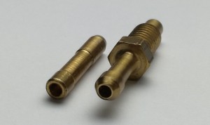 Spojovací materiál náhradních trysek. Vrtání ot. pr. 0,50 mm a 2,00 mm // Replacement nozzle. Drilling diameter 0,50 mm and 2,00 mm 